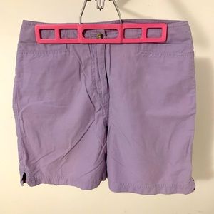 Purple High Waisted Shorts